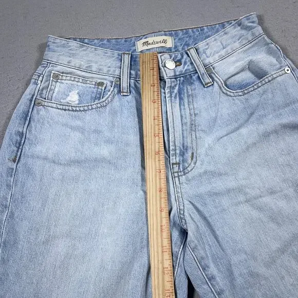 Madewell Jeans Womens 26 Petite Light Blue Curvy Perfect Vintage High Rise Denim - Picture 5 of 10